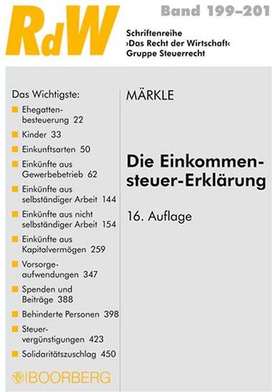 Die Einkommensteuer-Erklärung
