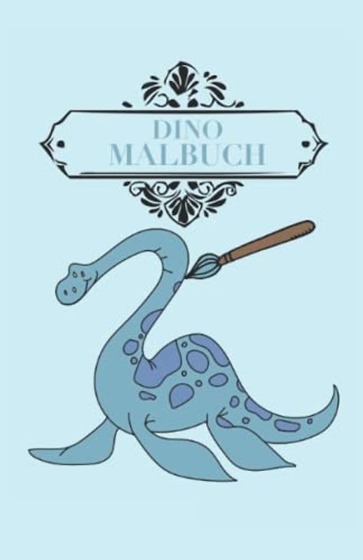 Dino Malbuch: Malbuch mit Dinosaurier Ausmalbildern 38 Seiten, Größe 13, 97 x 21, 59 cm (DIN A5)