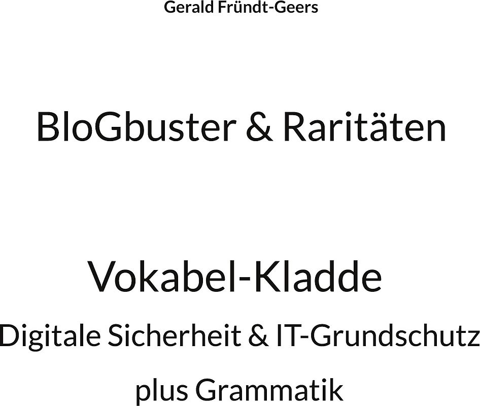 BloGbuster & Raritäten