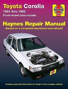 Toyota Corolla FWD (1984-1992) Haynes Repair Manual (USA)