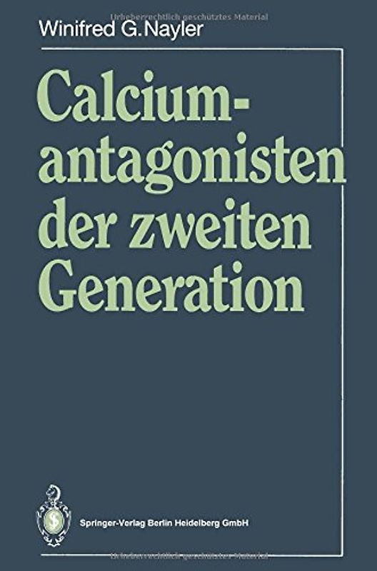 Calciumantagonisten der zweiten Generation