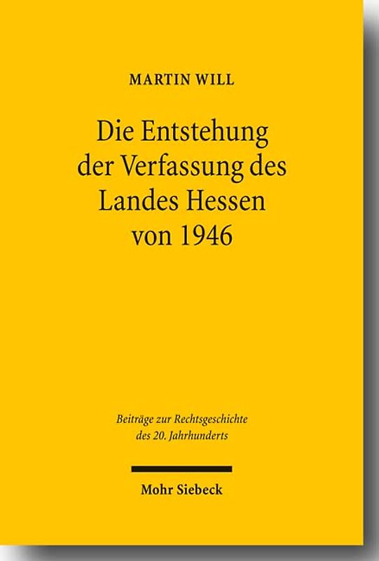 Die Entstehung der Verfassung des Landes Hessen von 1946