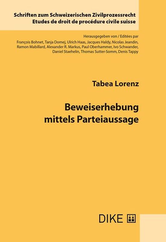 Beweiserhebung mittels Parteiaussage