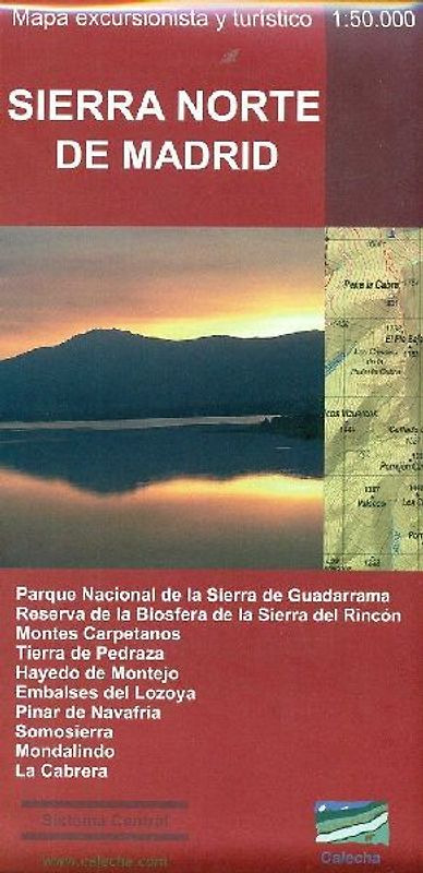 Sierra Norte de Madrid : mapa excursionista y turístico