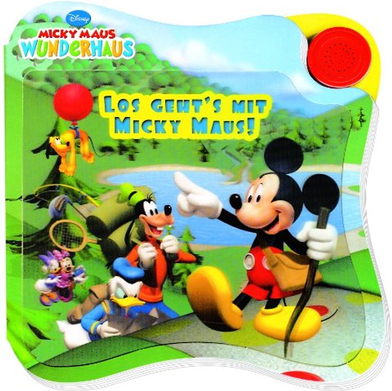 Disney Micky Maus Wunderhaus, Los geht's mit Micky Maus, Pappbilderbuch mit Lied und Hologramm - Disney
