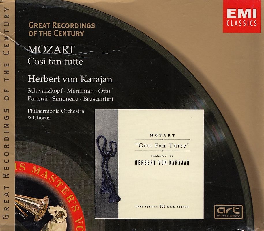 Elisabeth Schwarzkopf, Philharmonia Orchestra London - Herbert Von Karajan: Wolfgang Amadeus Mozart - Cosi Fan Tutte [3 CDs]
