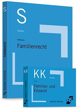 Bundle Roßmann, Skript Familienrecht + Haack, Karteikarten Familien- und Erbrecht