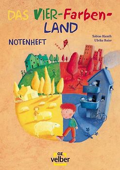 Das Vier-Farben-Land Notenheft. Mit Gitarrengriffen und Liedtexten