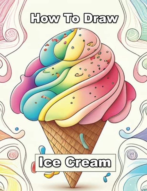 How To draw Ice Cream: Ice Cream Activity Book | A Step-by-Step Guide for Beginners