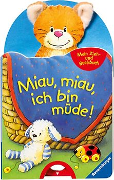 Mein Zieh- und Suchbuch: Miau, miau, ich bin müde!