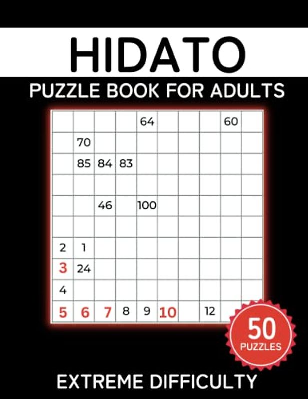 Hidato: Logic Puzzle Book For Adults, Extreme Difficulty With Large Print