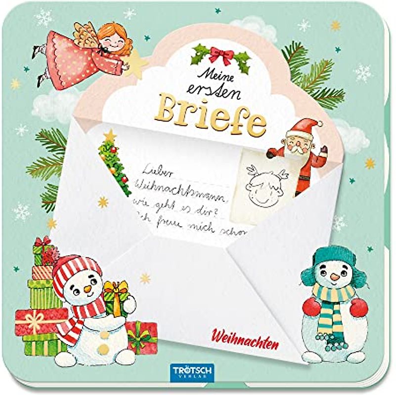Trötsch Meine ersten Briefe Weihnachten Briefpapierbuch Wunschzettelbuch: Kinder Geschenke Briefe Briefpapier Geschenkidee Weihnachtsmann