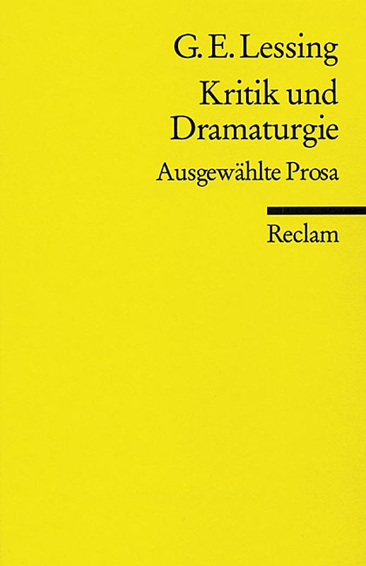 Kritik und Dramaturgie