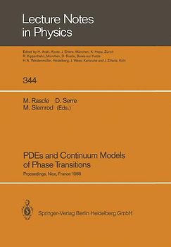 PDEs and Continuum Models of Phase Transitions