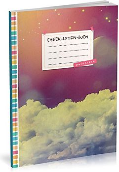 Checklisten-Buch: To Do Listen Planer | Ca. A5 Softcover | 70+ Seiten mit Titel, Datum & Register | Perfekt für Aufgaben zum Abhaken, Bucket Listen, Reiseplaner uvm. | Motiv „Nachthimmel“