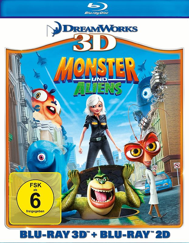 Monster und Aliens (Blu-ray 3D, + Blu-ray 2D) Blu-ray Disc