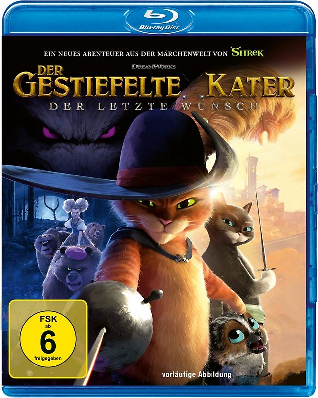 Der gestiefelte Kater 2: Der letzte Wunsch Blu-ray Disc
