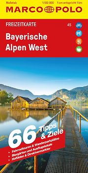 MARCO POLO Freizeitkarte 45 Bayerische Alpen West 1:100.000
