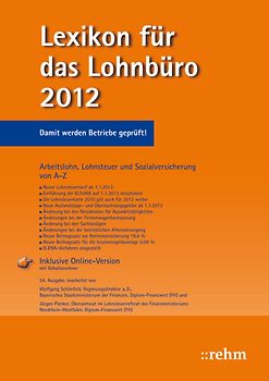 Buchpaket Lexikon für das Lohnbüro und Lexikon Altersversorgung 2012 / Lexikon für das Lohnbüro 2012