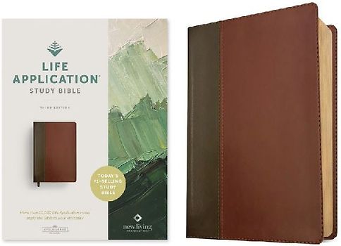 NLT Life Application Study Bible, Third Edition (Red Letter, Leatherlike, Brown/Tan)