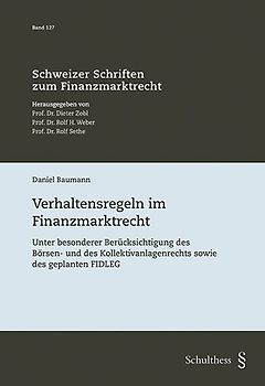 Verhaltensregeln im Finanzmarktrecht
