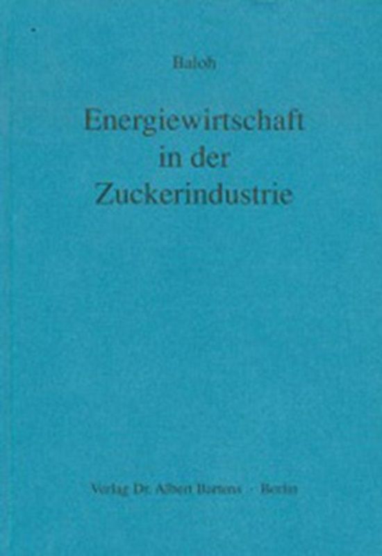 Energiewirtschaft in der Zuckerindustrie