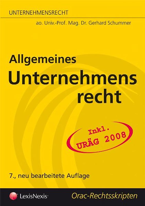 Unternehmensrecht - Allgemeines Unternehmensrecht