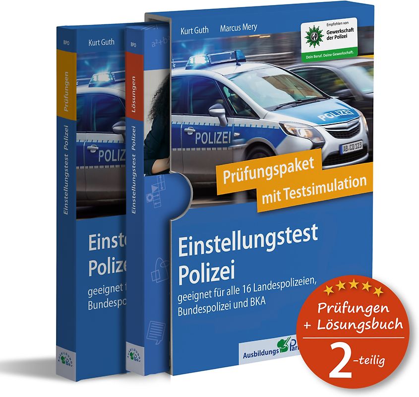 Einstellungstest Polizei: Prüfungspaket mit Testsimulation