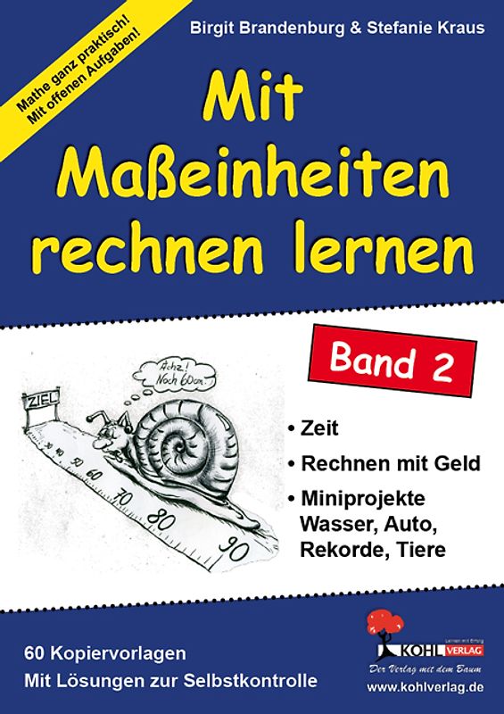 Mit Maßeinheiten rechnen lernen - Band 2. Geschwindigkeit, Zeit, Rechnen mit Geld