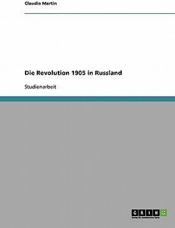 Die Revolution 1905 in Russland