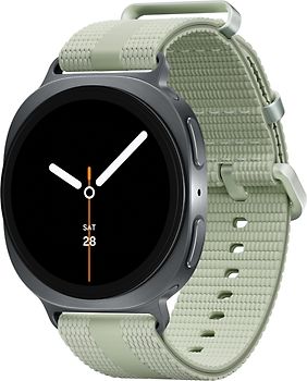 Samsung Galaxy Watch8 44 mm Boîtier aluminium graphite sur Sport Chic S/M vert sauge [Wi-Fi + 4G]
