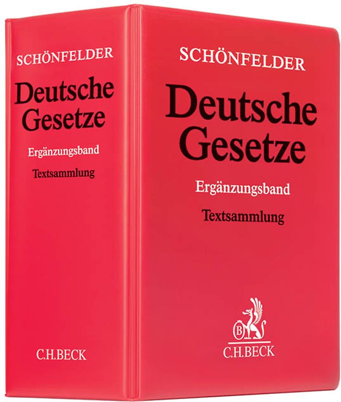 Deutsche Gesetze Ergänzungsband apart