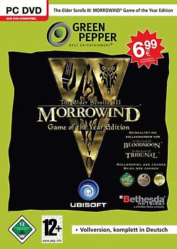 Elder Scrolls 3-Morrowind GOTY (JC) Game of the Year: Vollvers.+2AddOns PC Spiele