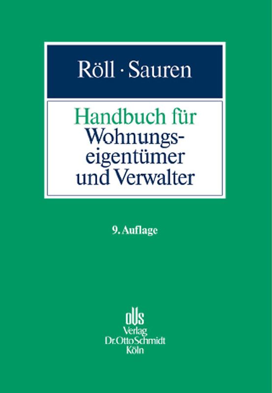 Handbuch für Wohnungseigentümer und Verwalter