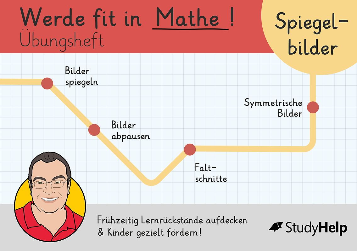 Werde fit in Mathe – Spiegelbilder: Übungsheft für die 2. Klasse