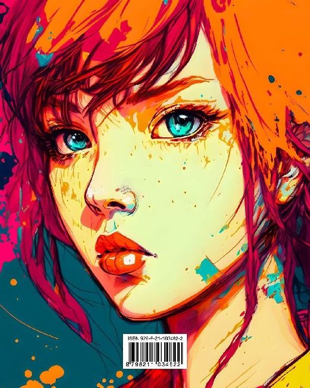 De mest otroliga mangaporträtten - Den perfekta målarboken för manga- och anime-fans