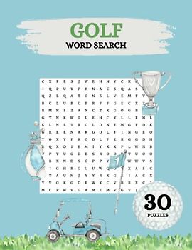 Golf Word Search: 30 Puzzles With Answers