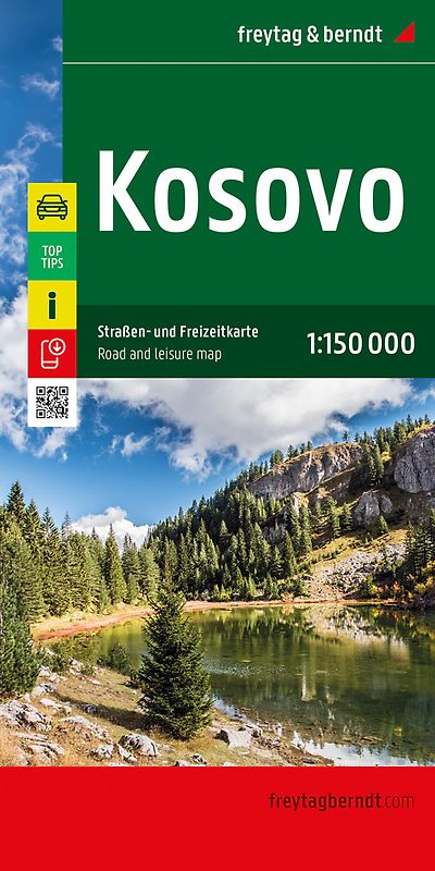 freytag & berndt Straßenkarte Kosovo 1:150.000