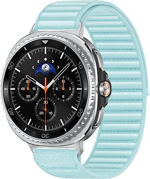Samsung Galaxy Watch8 Classic 46 mm Boîtier aluminium noir sur Confort S/M vert d'eau [Wi-Fi]