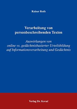 Verarbeitung von personbeschreibenden Texten