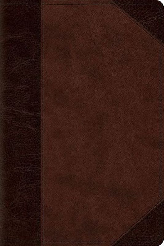 ESV Personal Size Reference Bible (Trutone, Brown/Walnut, Portfolio Design)
