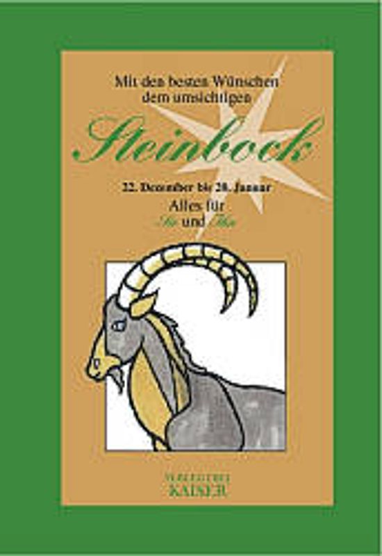 Mit den besten Wünschen dem umsichtigen Steinbock. Alles für Sie und Ihn