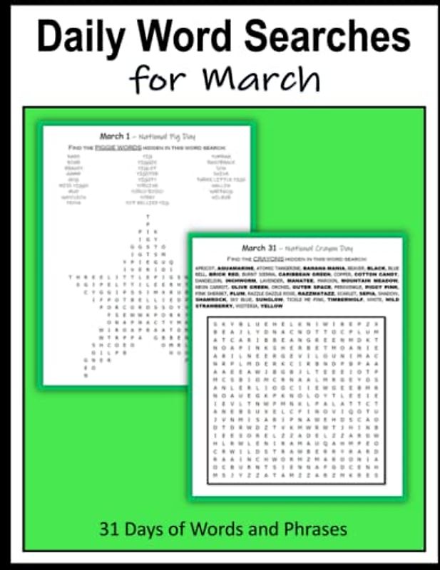 Daily Word Searches for March