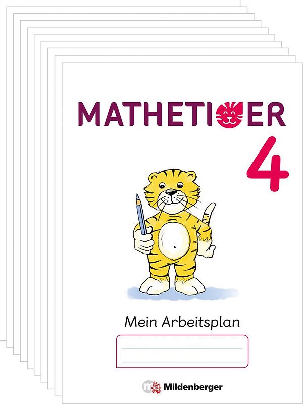 Mathetiger 4 – Arbeitsplan zur Buchausgabe (VPE 10)