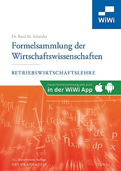 Formelsammlung der Wirtschaftswissenschaften
