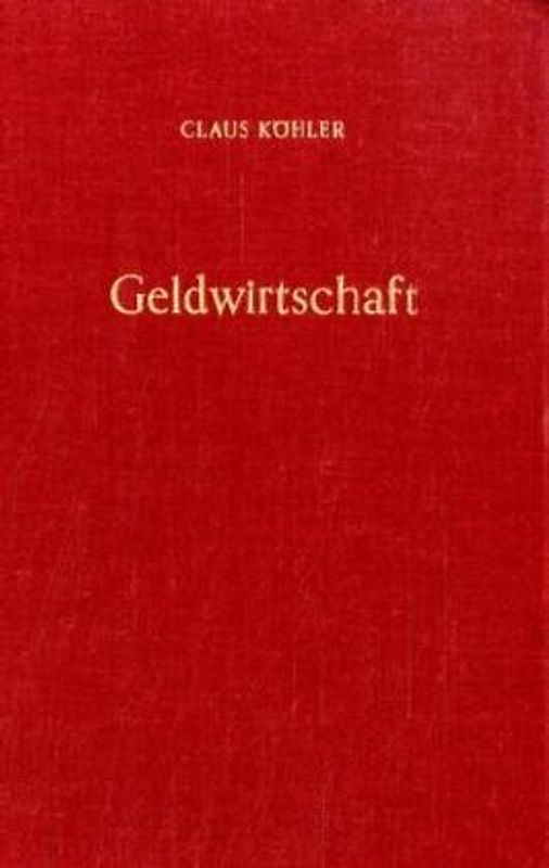 Geldwirtschaft.