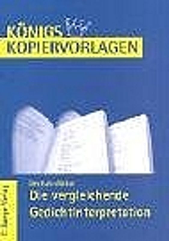 Deutsch-Abitur: Die vergleichende Gedichtinterpretation