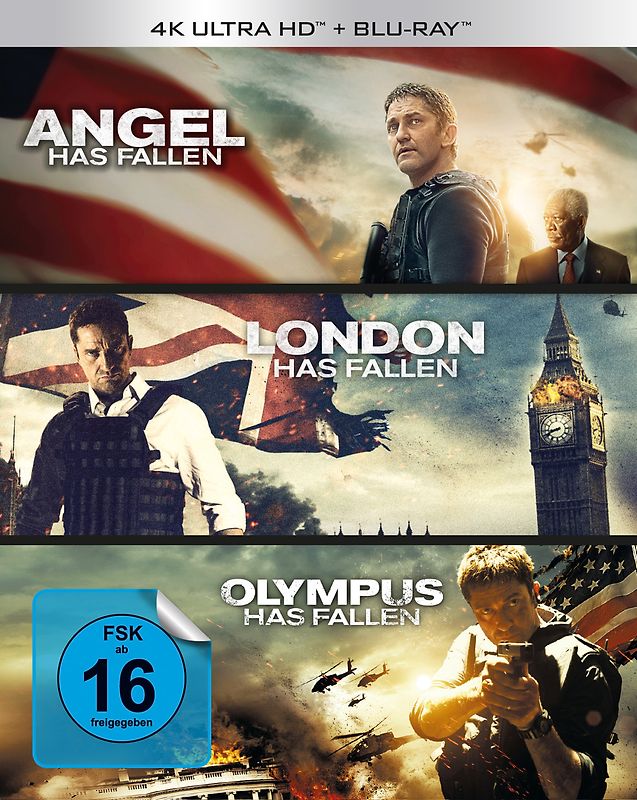 Olympus/London/Angel Has Fallen - Triple Film Collection 4K [inkl. 3 Discs + 3 Blu-rays] 4K Ultra HD Blu-ray