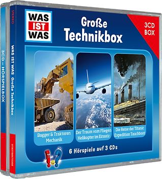 WAS IST WAS 3-CD Hörspielbox. Große Technikbox