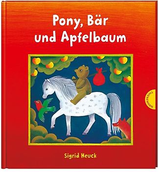 Pony, Bär und Apfelbaum